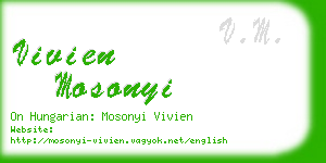 vivien mosonyi business card